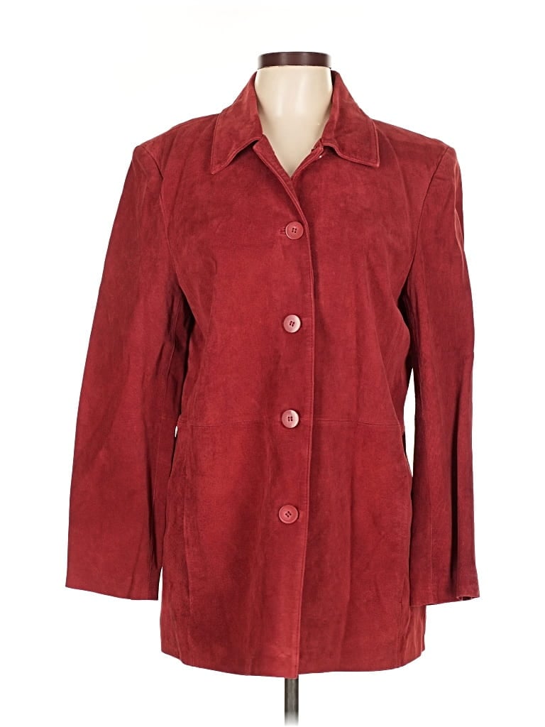 Pre-owned St. John's Bay Coat In Red
