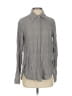 Paige Houndstooth Gray Long Sleeve Button-Down Shirt Size XS - photo 1
