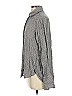 Paige Houndstooth Gray Long Sleeve Button-Down Shirt Size XS - photo 5
