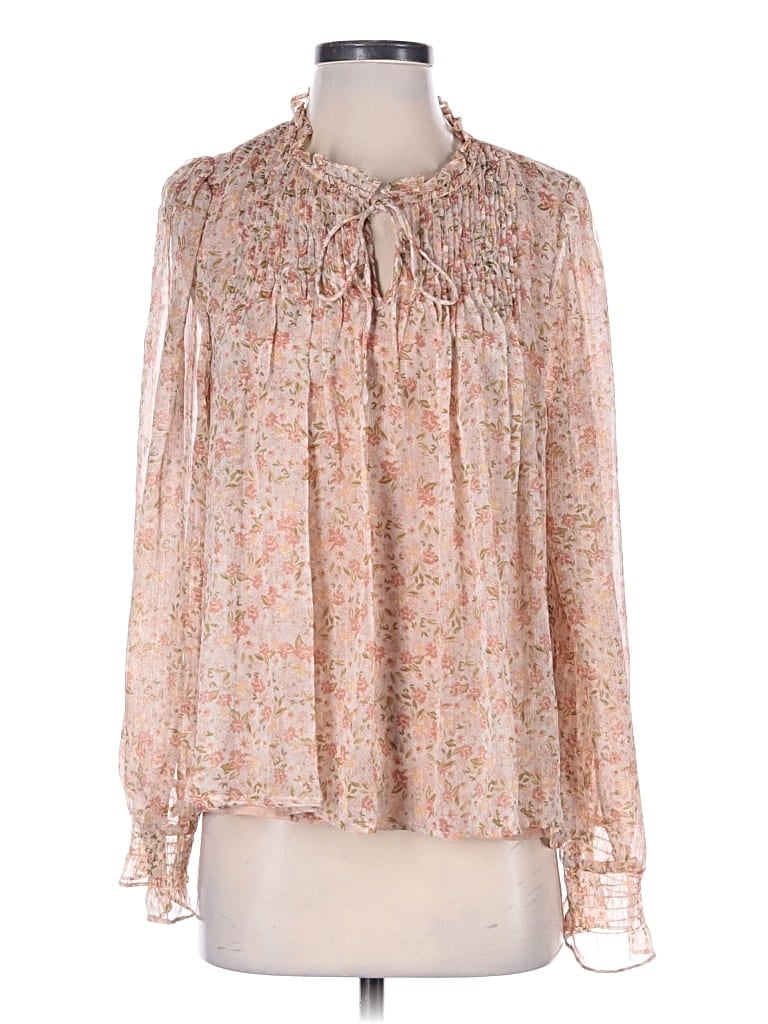 Pre-owned Dress Forum Long Sleeve Blouse In Pink