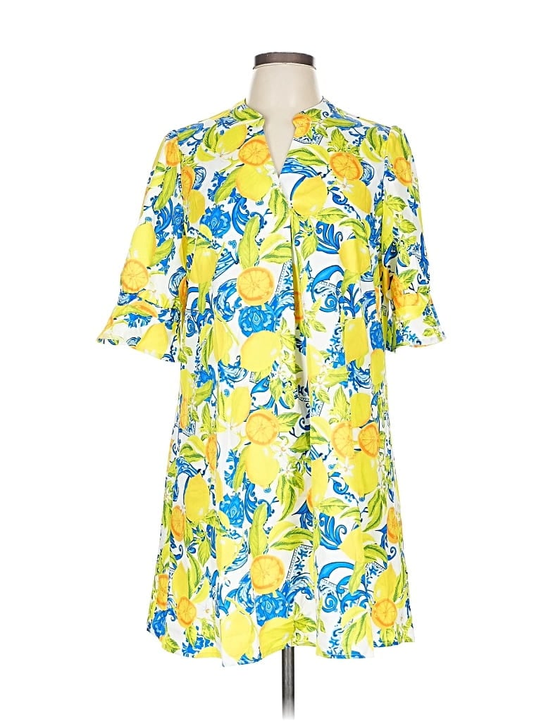 Pre-owned Shein Casual Dress In Yellow