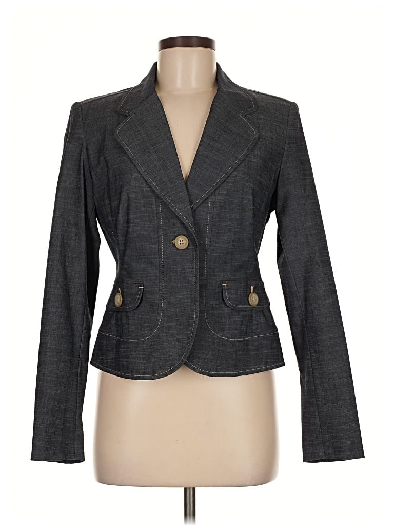 Pre-owned Rafaella Blazer Jacket In Gray