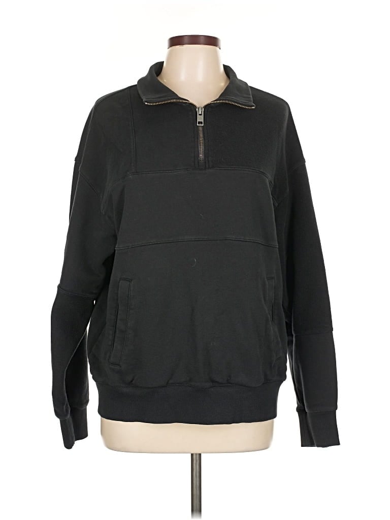 Pre-owned H&m Pullover Sweater In Black