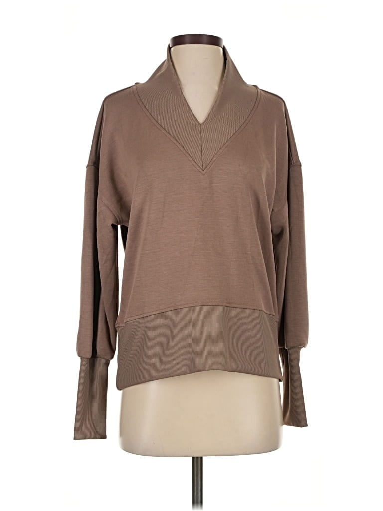 Pre-owned Scoop Pullover Sweater In Brown