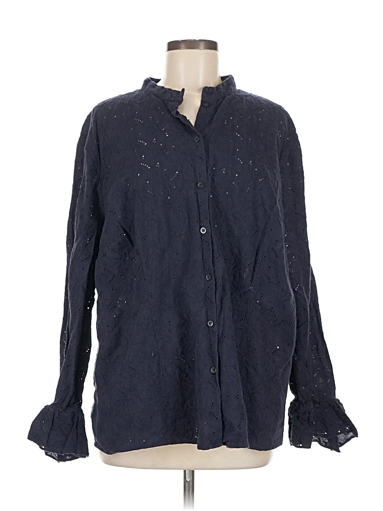 Pre-owned Polo Ralph Lauren Long Sleeve Button Down Shirt In Blue