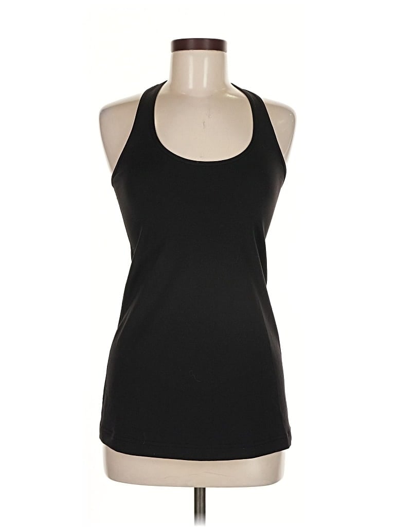 Pre-owned Lululemon Athletica Tank Top Black Halter Neckline Tops