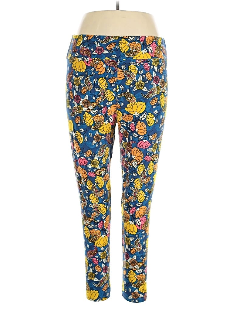 Pre-owned Lularoe Leggings In Blue