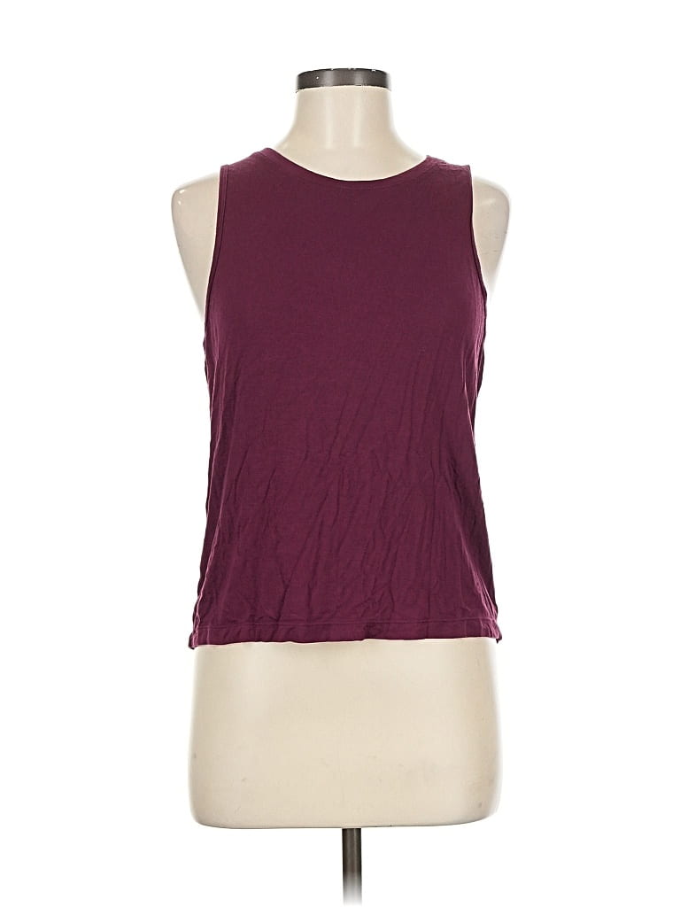 Pre-owned Mpg Sleeveless T-shirt In Burgundy