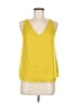Chelsea28 100% Polyester Yellow Sleeveless Blouse Size M - photo 1