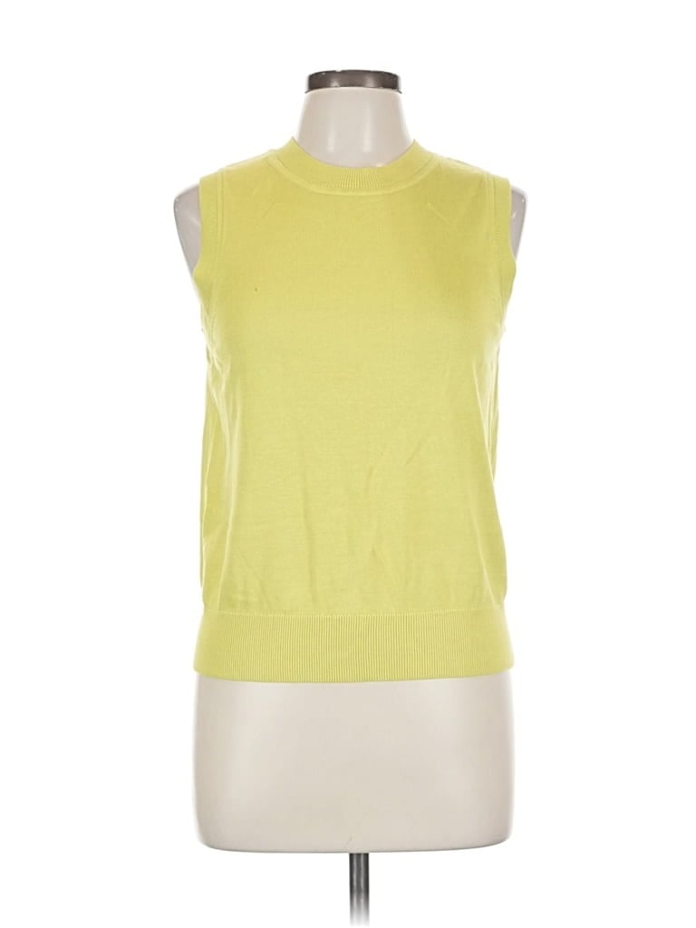 Pre-owned Free Assembly Sweater Vest In Yellow