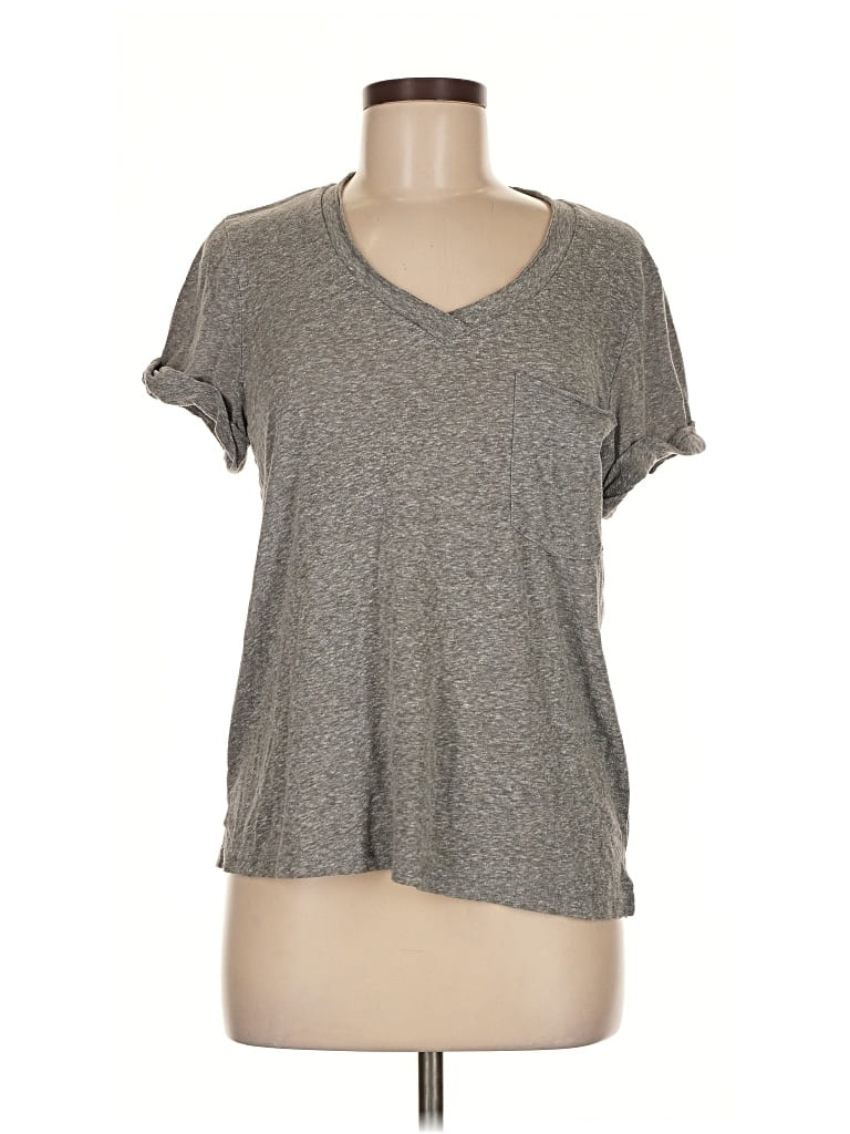 Pre-owned T.la Short Sleeve T-shirt In Gray
