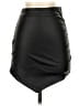 Unbranded Solid Black Faux Leather Skirt Size XS - photo 1