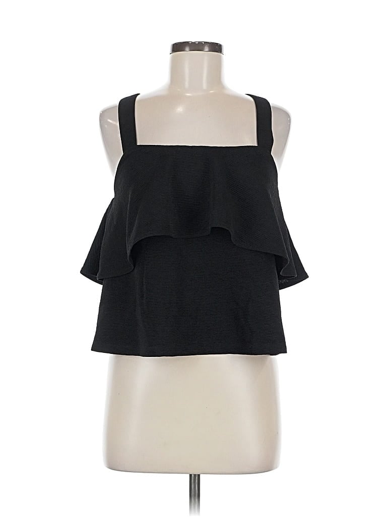Pre-owned Madewell Sleeveless Blouse In Black