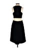 Halston Heritage 100% Polyester Solid Black Cocktail Dress Size 0 - photo 2
