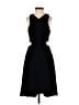 Halston Heritage 100% Polyester Solid Black Cocktail Dress Size 0 - photo 1