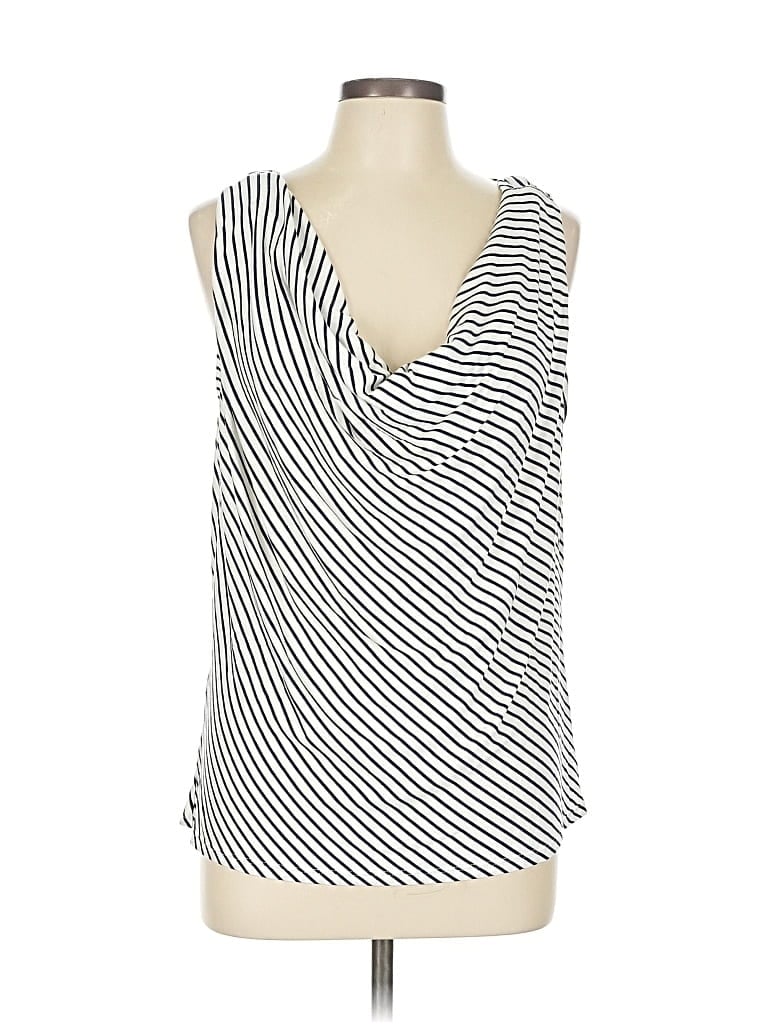 Pre-owned Nine Britton Sleeveless Blouse In Silver