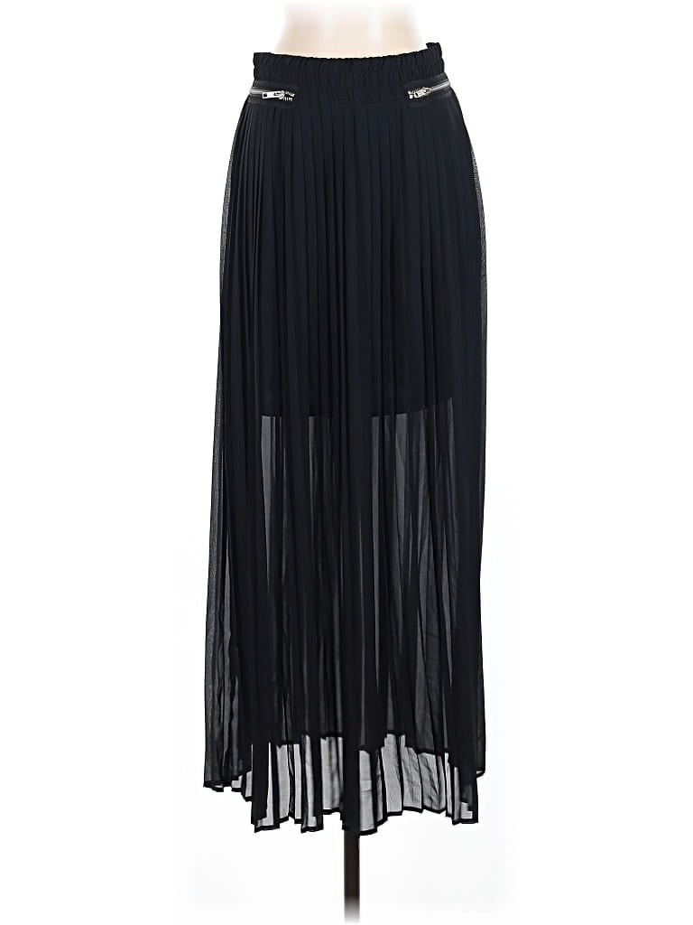 Pre-owned New York And Company Formal Skirt In Black