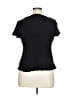 S.L. Fashions 100% Polyester Black Short Sleeve Top Size 14 - photo 2