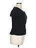 S.L. Fashions 100% Polyester Black Short Sleeve Top Size 14 - photo 4