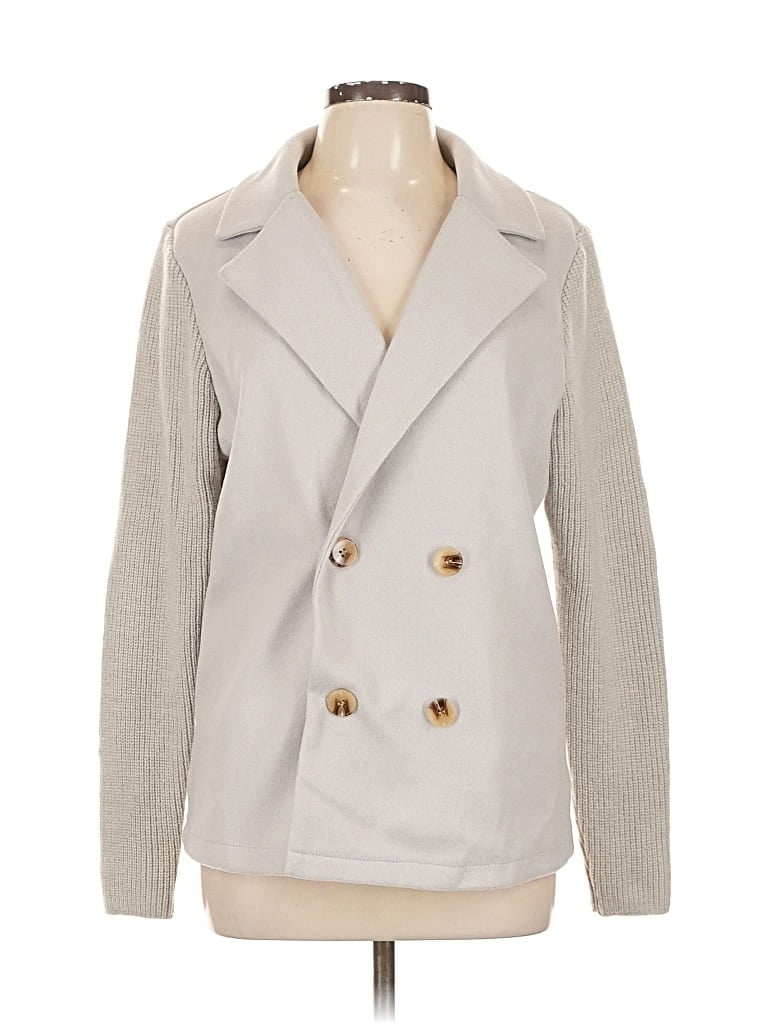 Pre-owned Unbranded Blazer Jacket In White