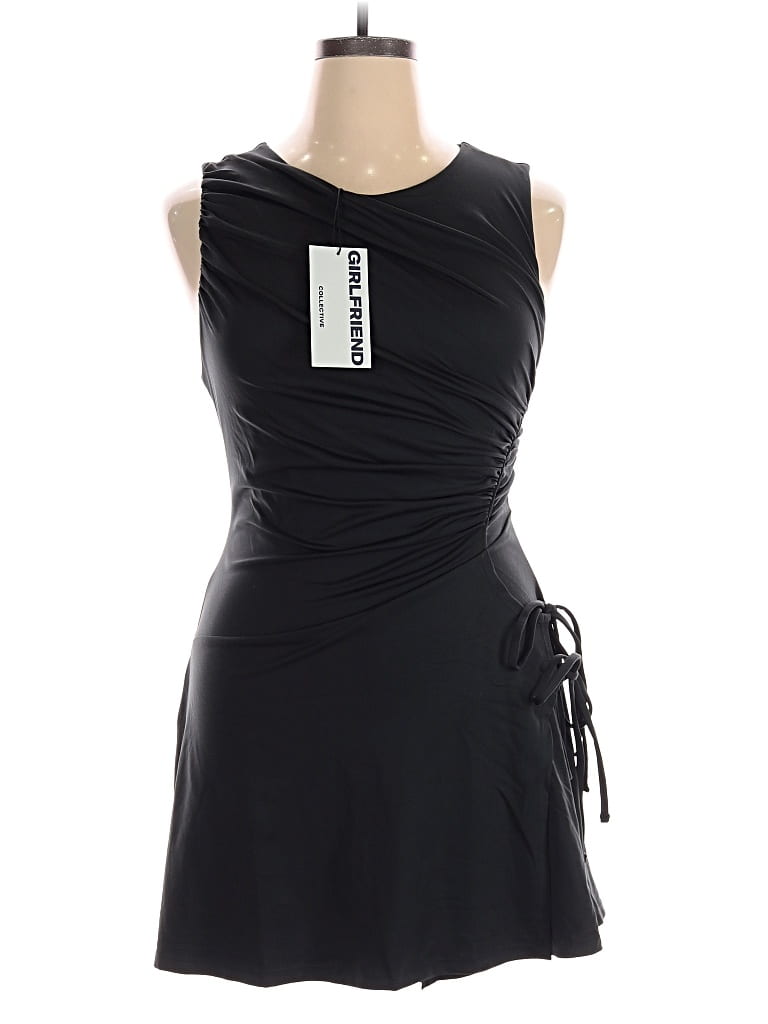 Pre-owned Girlfriend Collective Active Dress In Black