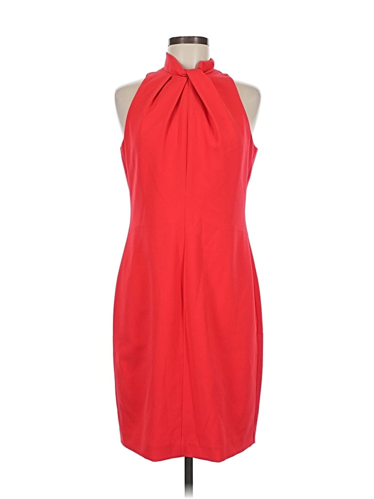 Pre-owned Black Halo Cocktail Dress In Red