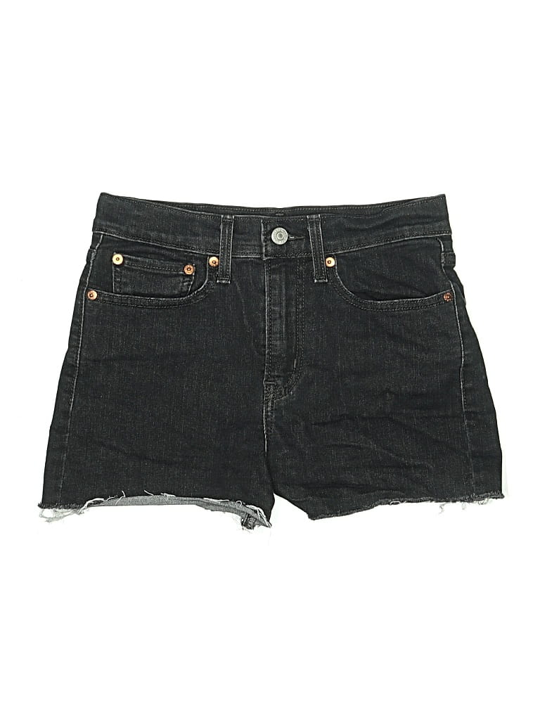 Pre-owned Levi's Denim Shorts In Black