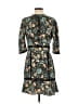 Walter Baker 100% Polyester Print Teal Black Casual Dress Size M - photo 1