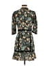 Walter Baker 100% Polyester Print Teal Black Casual Dress Size M - photo 2