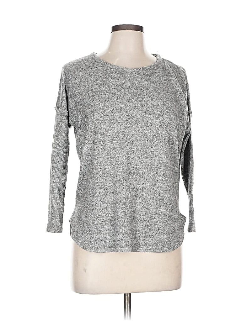 Pre-owned Bobeau Pullover Sweater In Gray