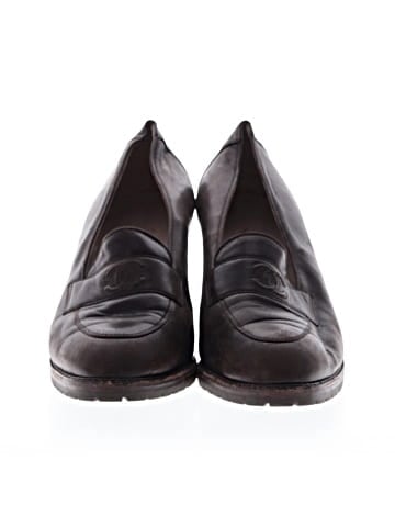Chanel Leather Loafer Heels (view 2)