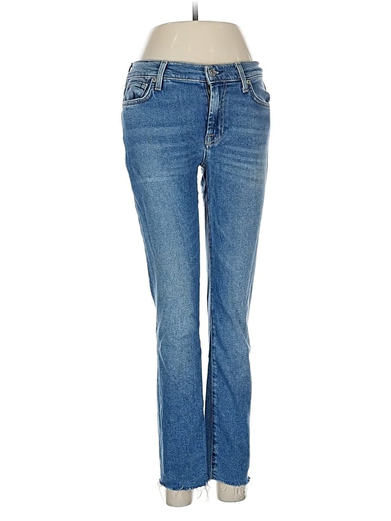 Pre-owned 7 For All Mankind Jeans In Blue