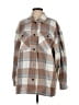 HFX Plaid Brown Coat Size S - photo 1