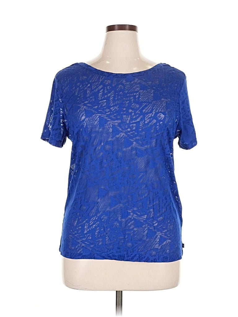 Pre-owned Fabletics Short Sleeve T-shirt In Blue