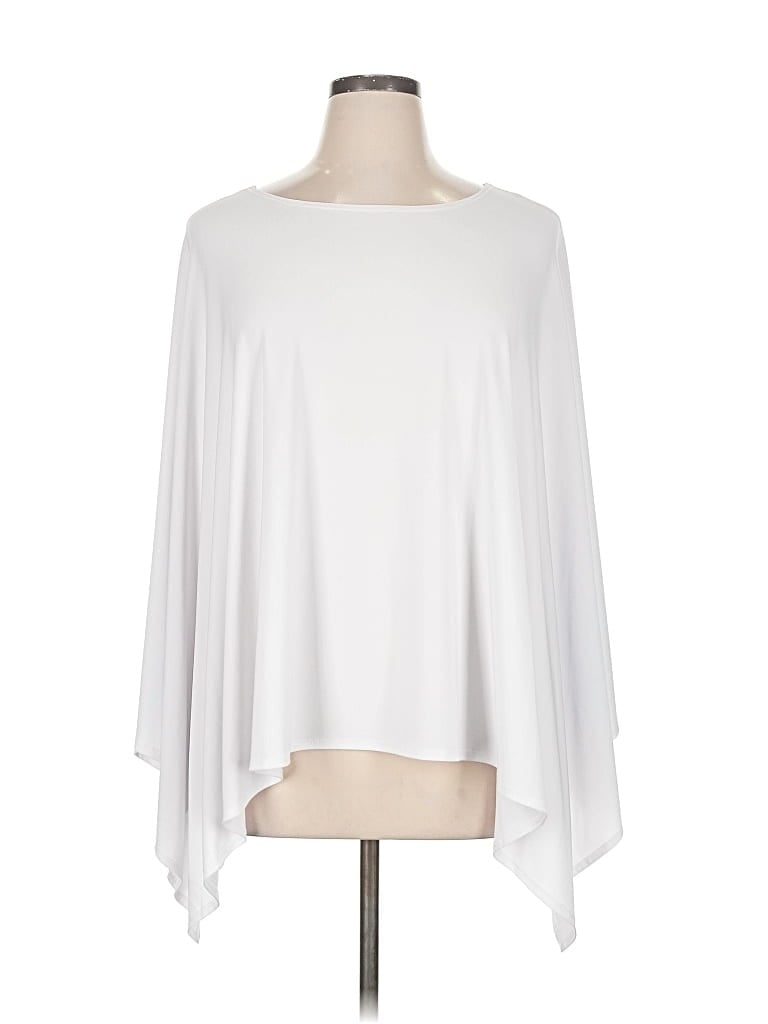 Pre-owned Slinky Brand Poncho In White