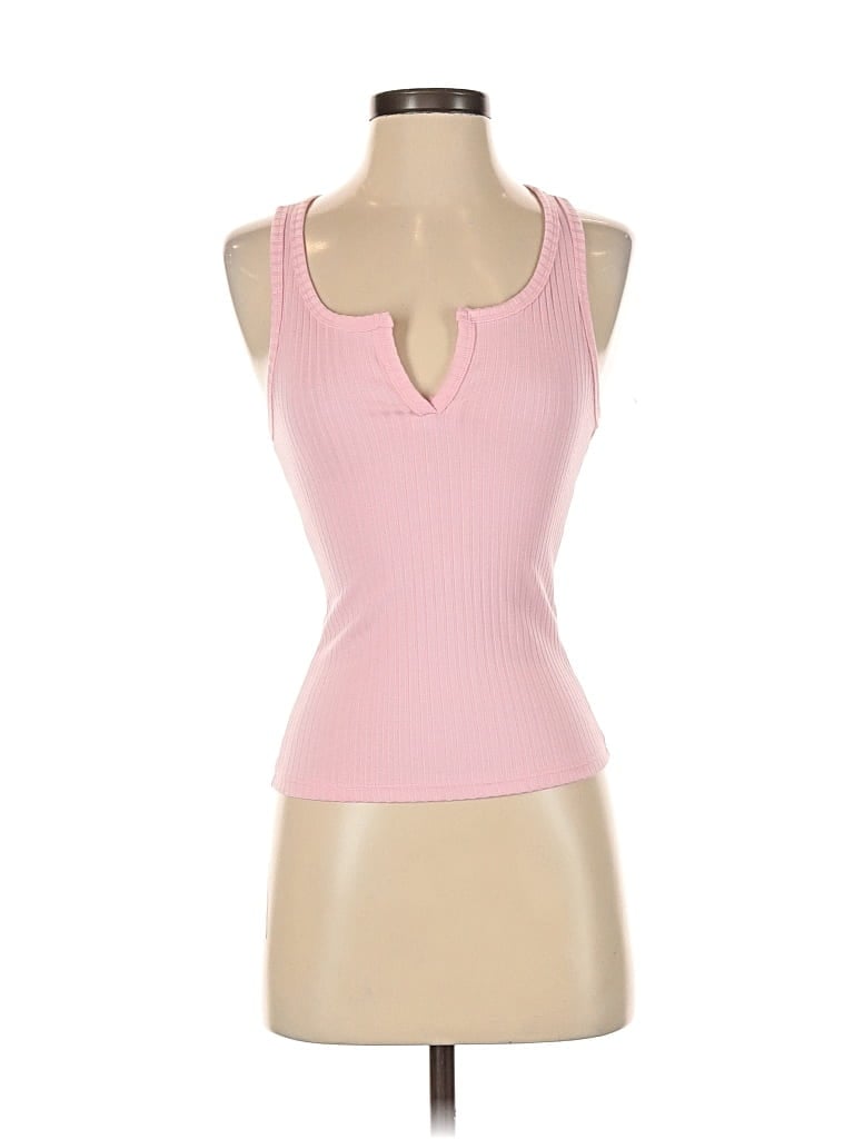 Pre-owned Unbranded Tank Top Pink Halter Neckline Tops