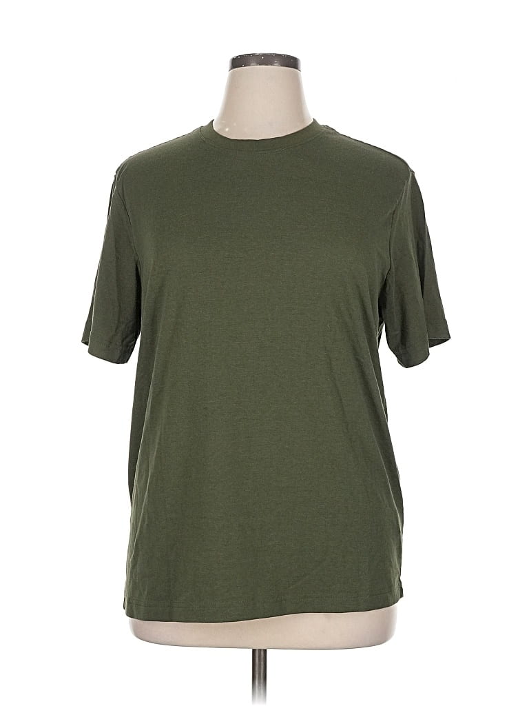 Pre-owned Athletic Works Short Sleeve T-shirt In Green
