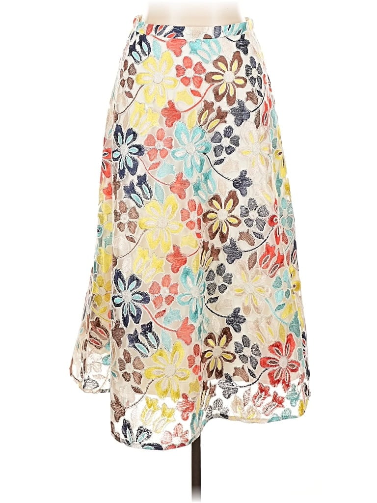 Pre-owned Eva Franco Casual Skirt In White