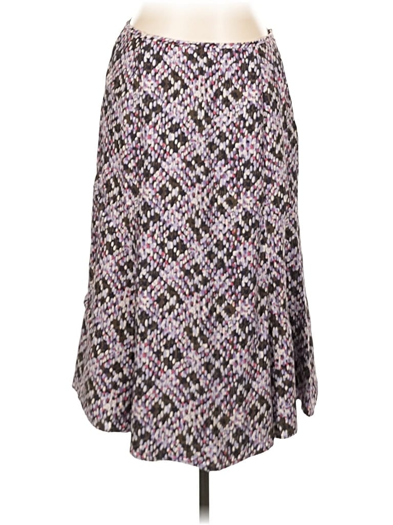 Pre-owned Talbots Silk Skirt In Purple