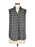 41Hawthorn 100% Polyester Houndstooth Black Sleeveless Blouse Size M - photo 1