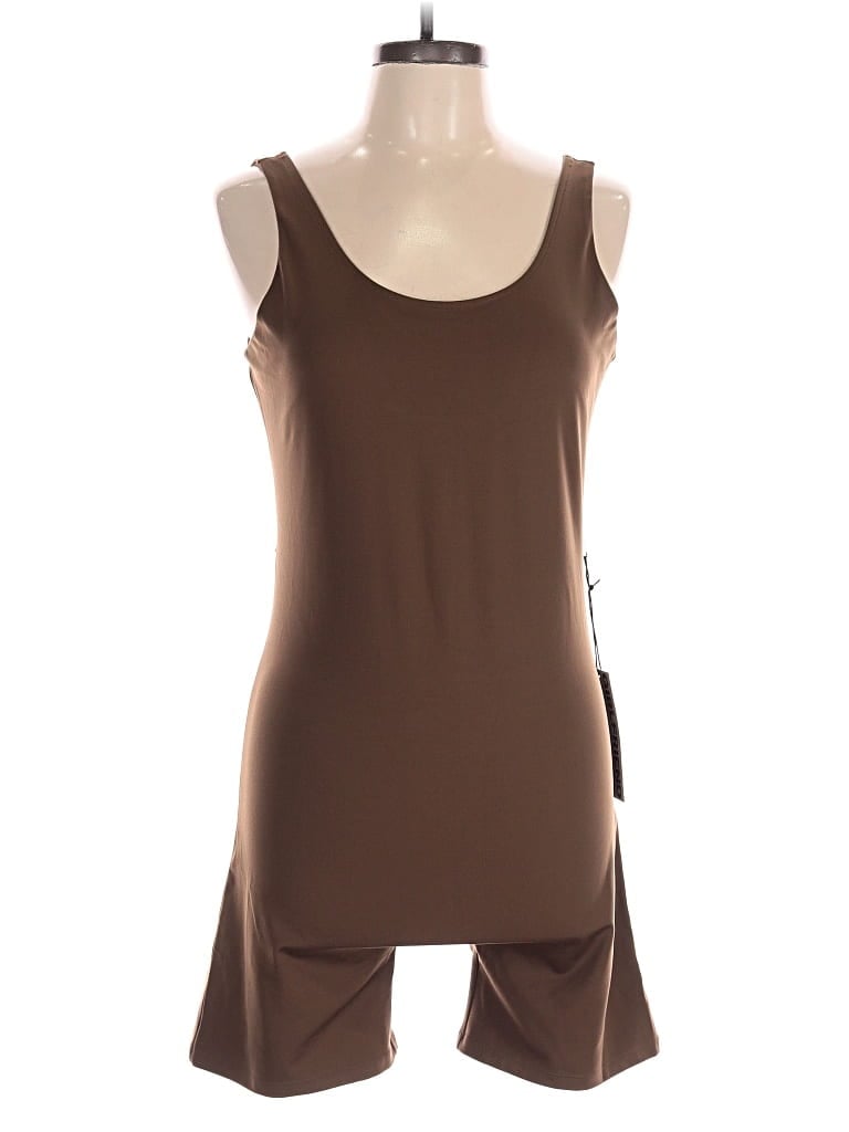 Girlfriend Collective Romper In Brown