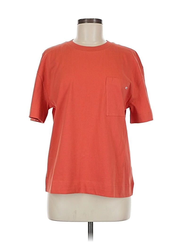 Pre-owned Lee Short Sve T-shirt In Orange