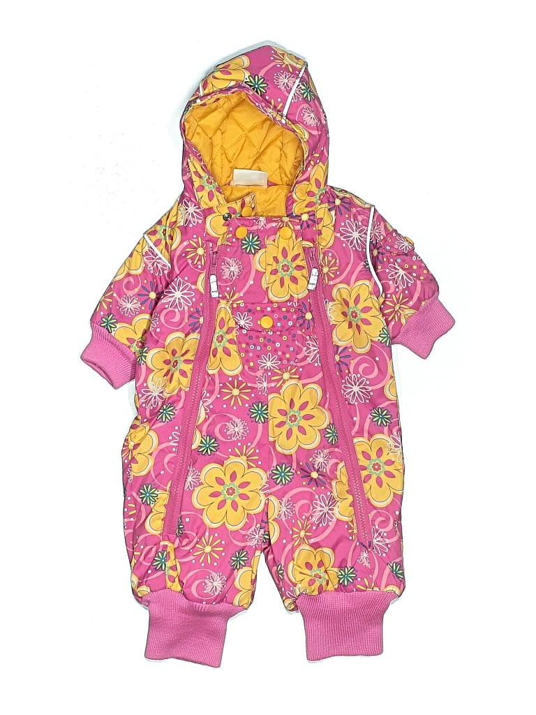 Pre-owned Hanna Andersson Kids' Snow Pants With Bib In Pink