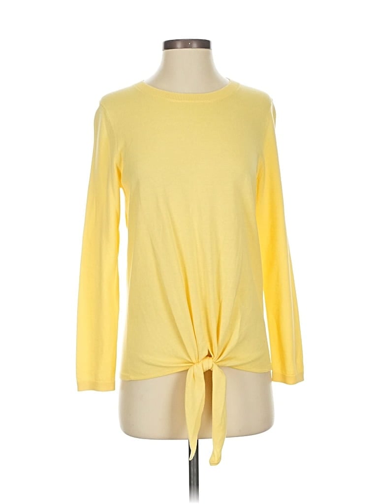 Pre-owned Talbots Pullover Sweater In Yellow