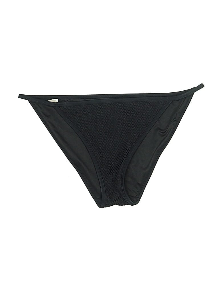 Pre-owned Victoria's Secret Swimsuit Bottoms In Black
