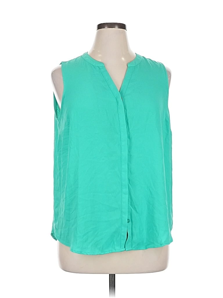 Pre-owned Apt. 9 Sleeveless Blouse In Green