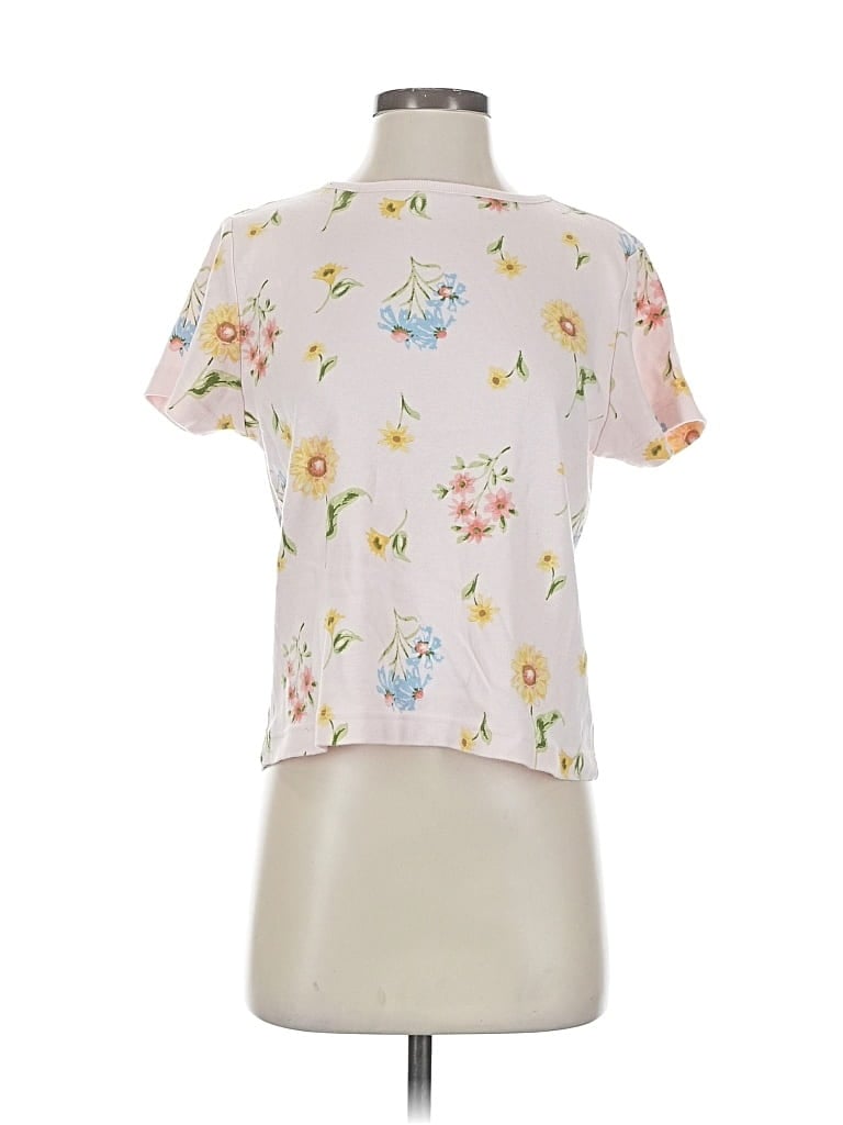 Pre-owned Liz Claiborne Short Sleeve Blouse In Pink