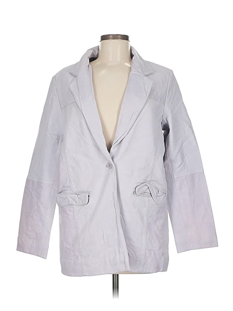 Deadwood Leather Jacket In Gray