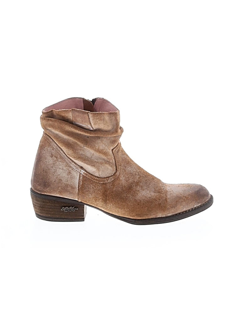 Pre-owned Assorted Brands Ankle Boots In Brown