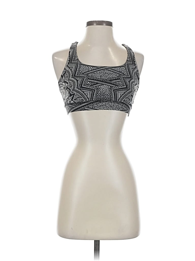Pre-owned Lululemon Athletica Tank Top Silver Halter Neckline Tops